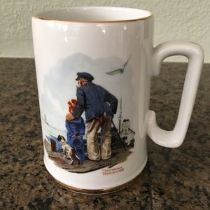 Norman Rockwell Looking Out To Sea Mug